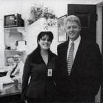 Official White House photo taken Nov. 17, 1995 from page 3179 of independent counsel Kenneth Starr's, showing President Clinton and Monica Lewinsky at the White House. Congress laid before a wary nation Monday, Sept. 21, 1998, the raw footage of the presidsent's grand jury testimony and 3,183 pages of evidence chronicling his relationship with Monica Lewinsky in explicit detail. (AP Photo/OIC) CLINTON/LEWINSKY SEX SCANDAL